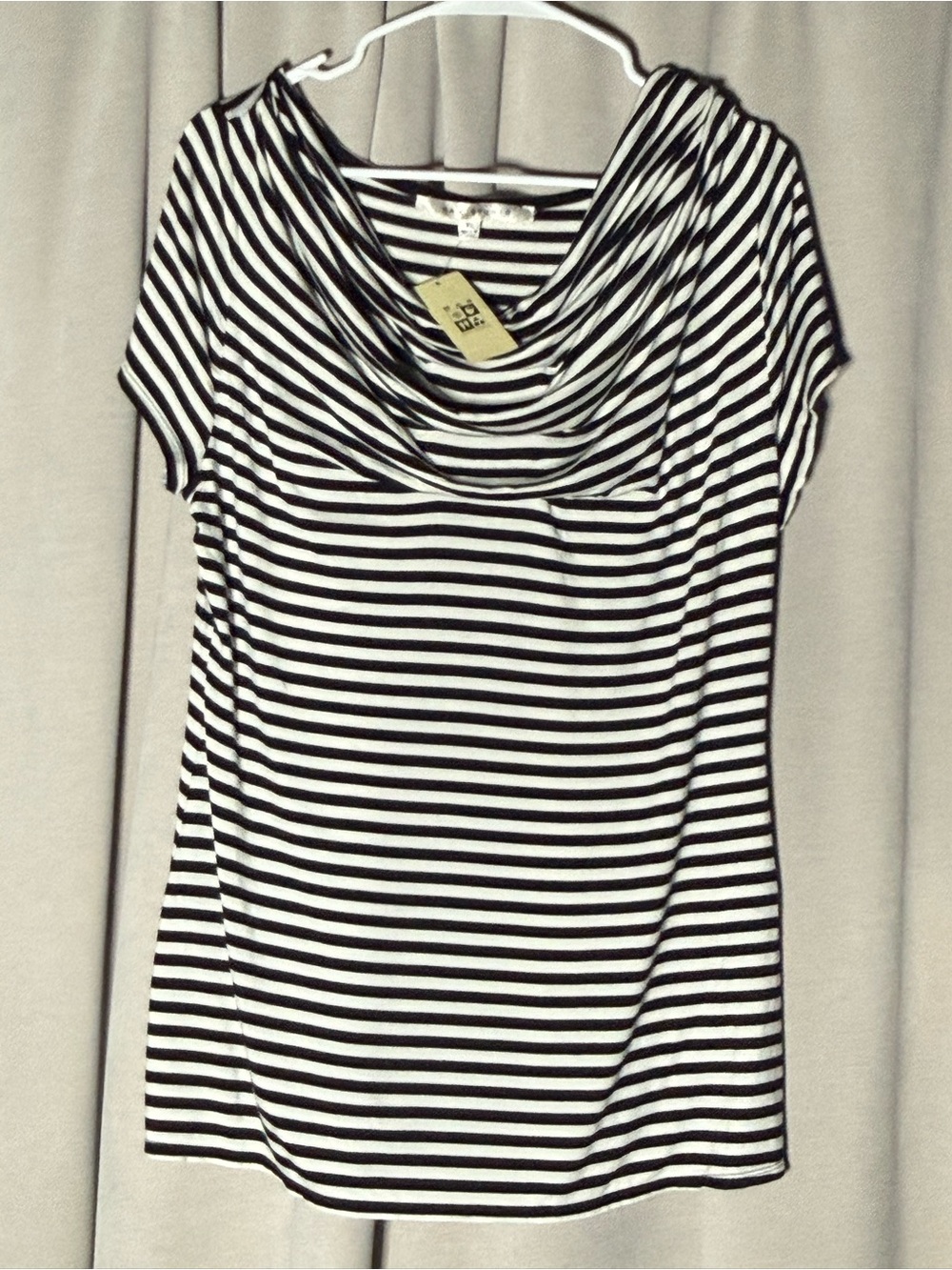 MAX STUDIO Kids Black & White Striped Top size XL